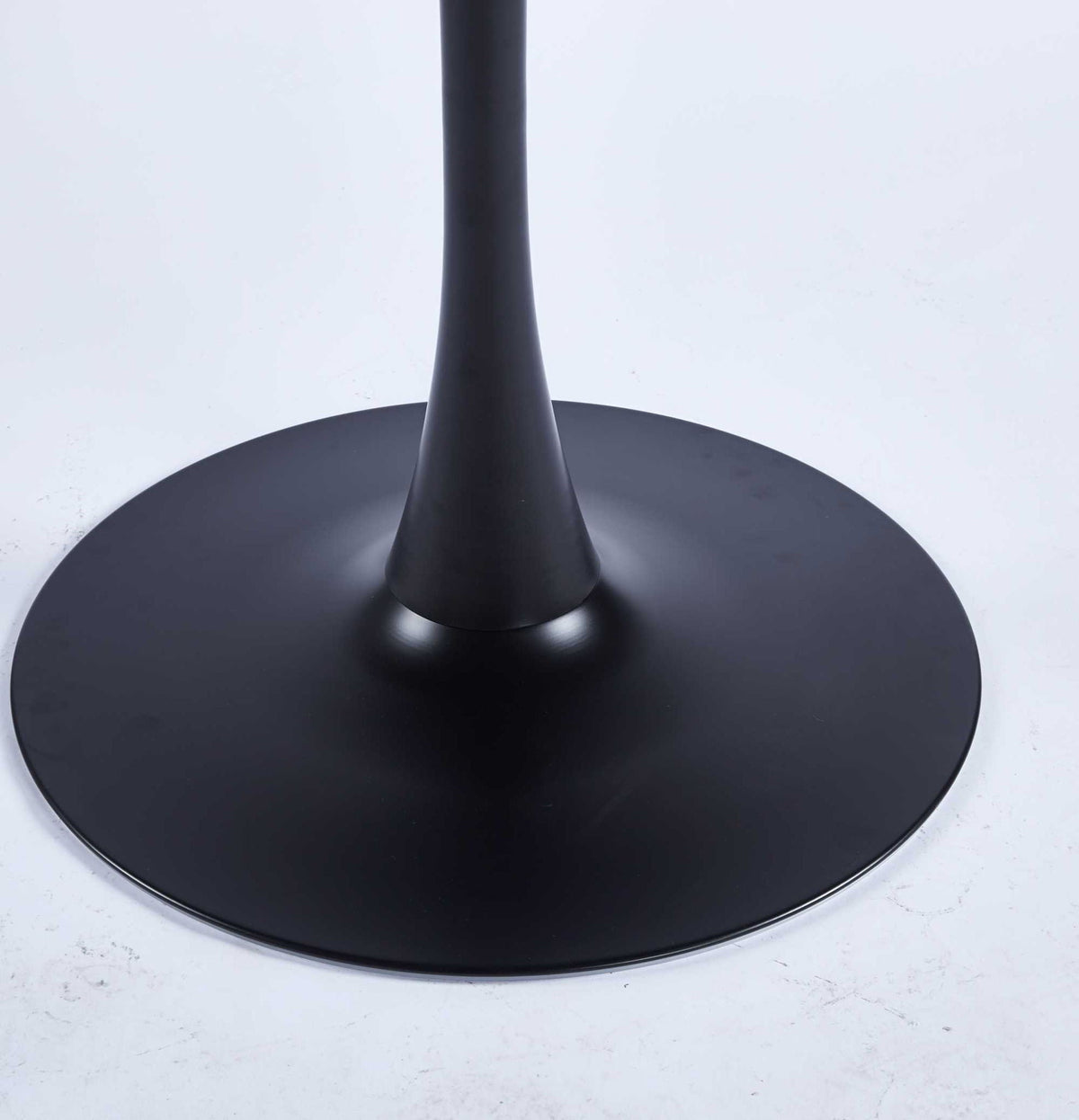 Table Mid-Century Dining Table For 4-6 People With Round Table Top, Pedestal Dining Table, End Table Leisure Coffee Table, photo 3 of 12