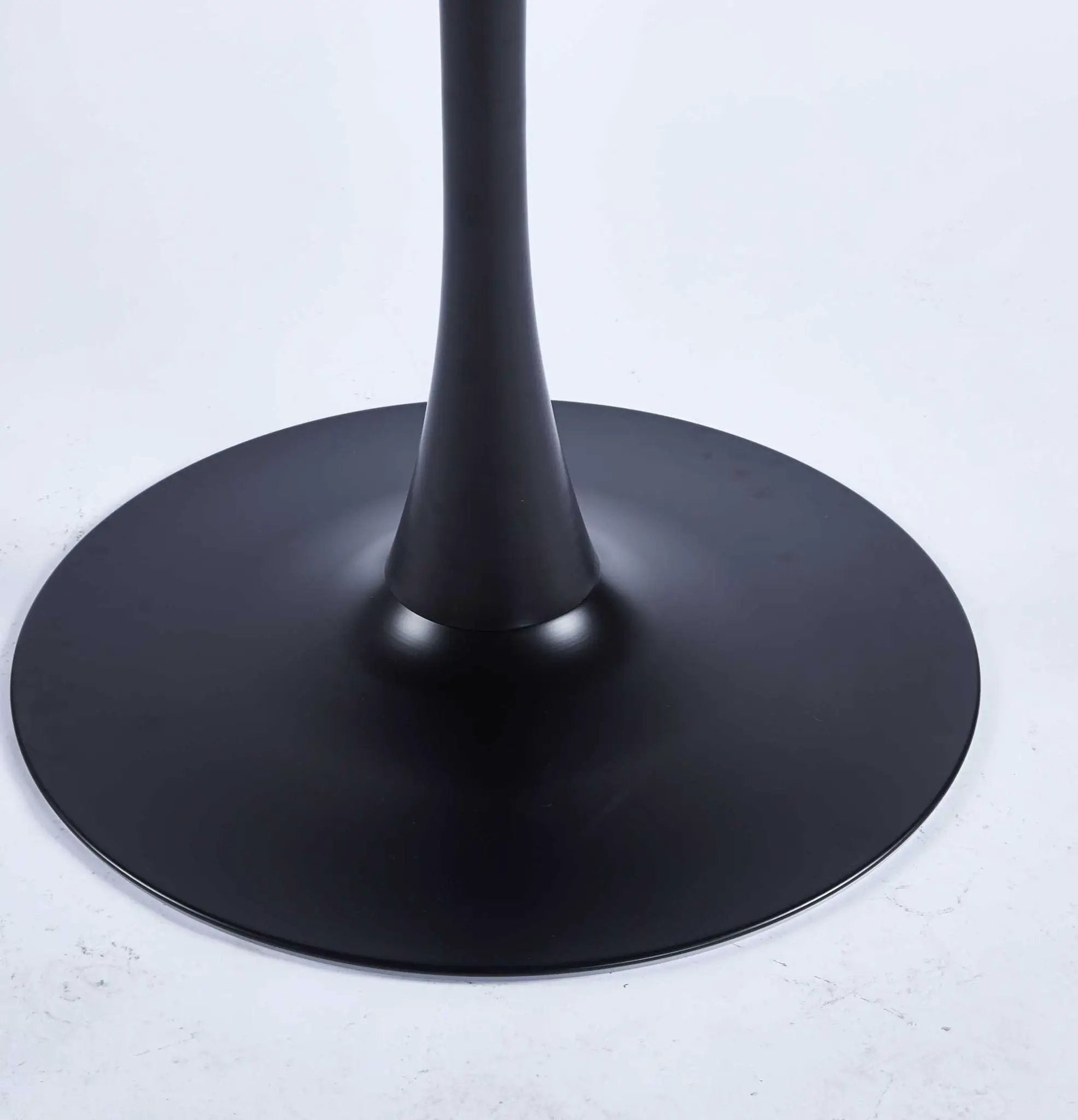 Table Mid-Century Dining Table For 4-6 People With Round Table Top, Pedestal Dining Table, End Table Leisure Coffee Table by Unique Piece Furniture