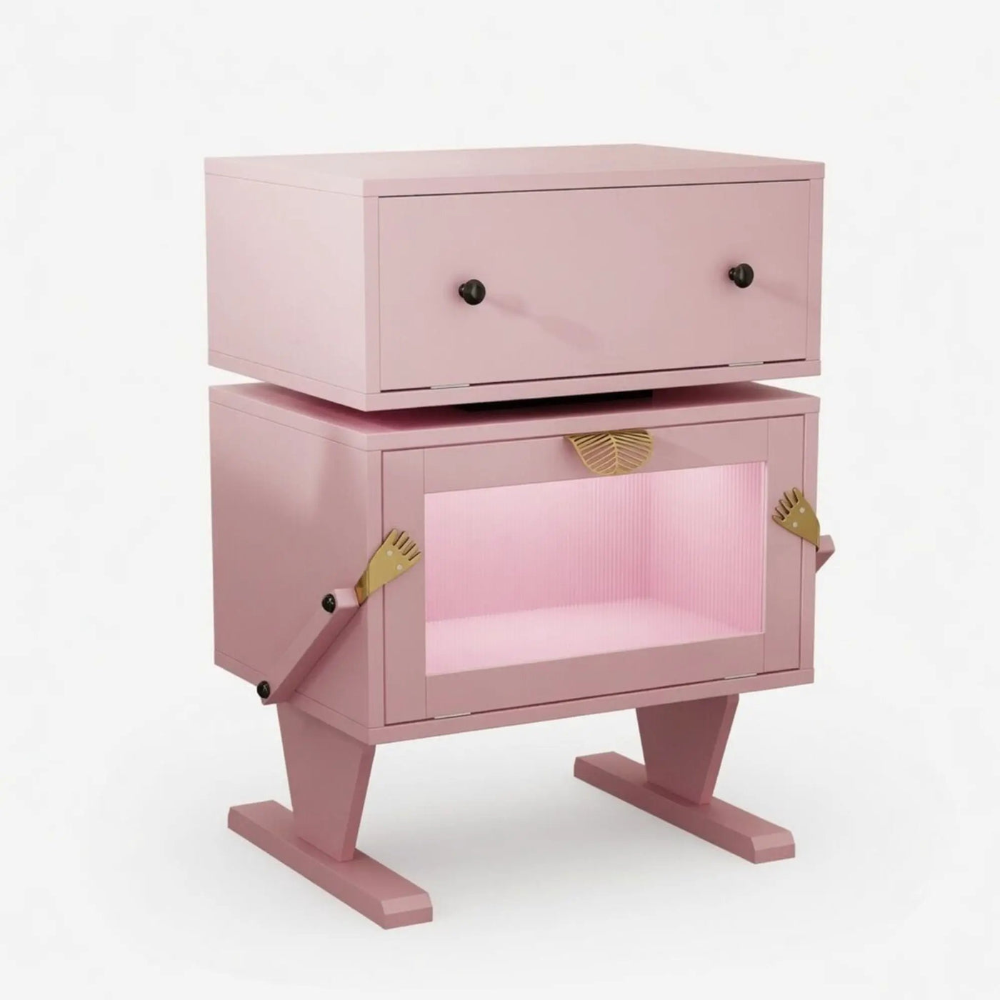 Robot LED Nightstand With 360° Rotating Drawer by HouseOfZazla