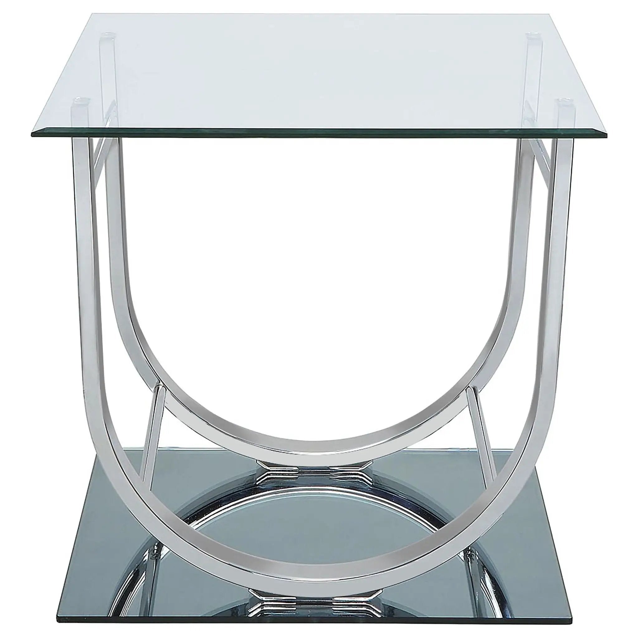 Danville 3-piece Glass Top Coffee and End Table Set Chrome by Unique Piece Furniture
