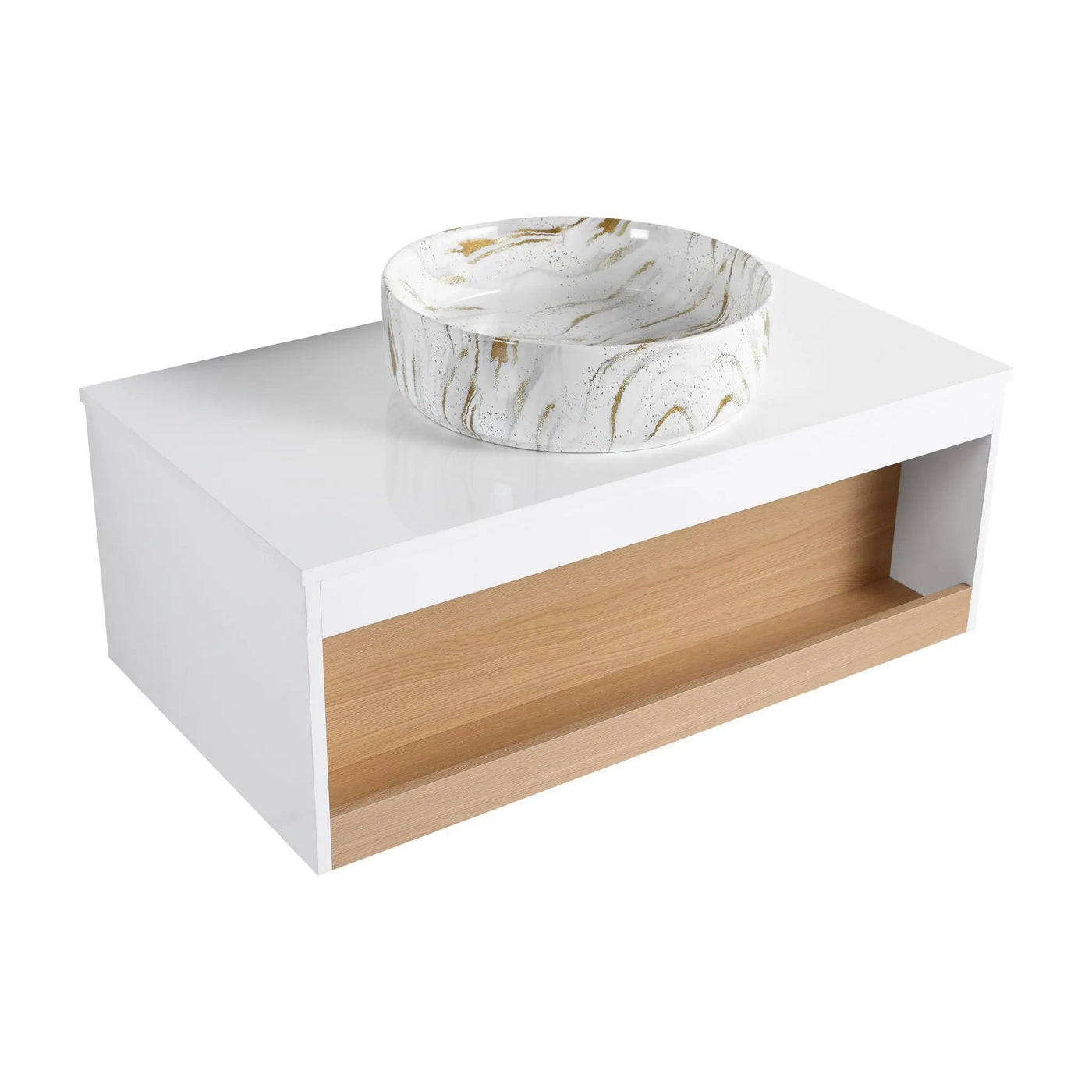 Floating Bathroom Vanity With Vessel Sink by HouseOfZazla