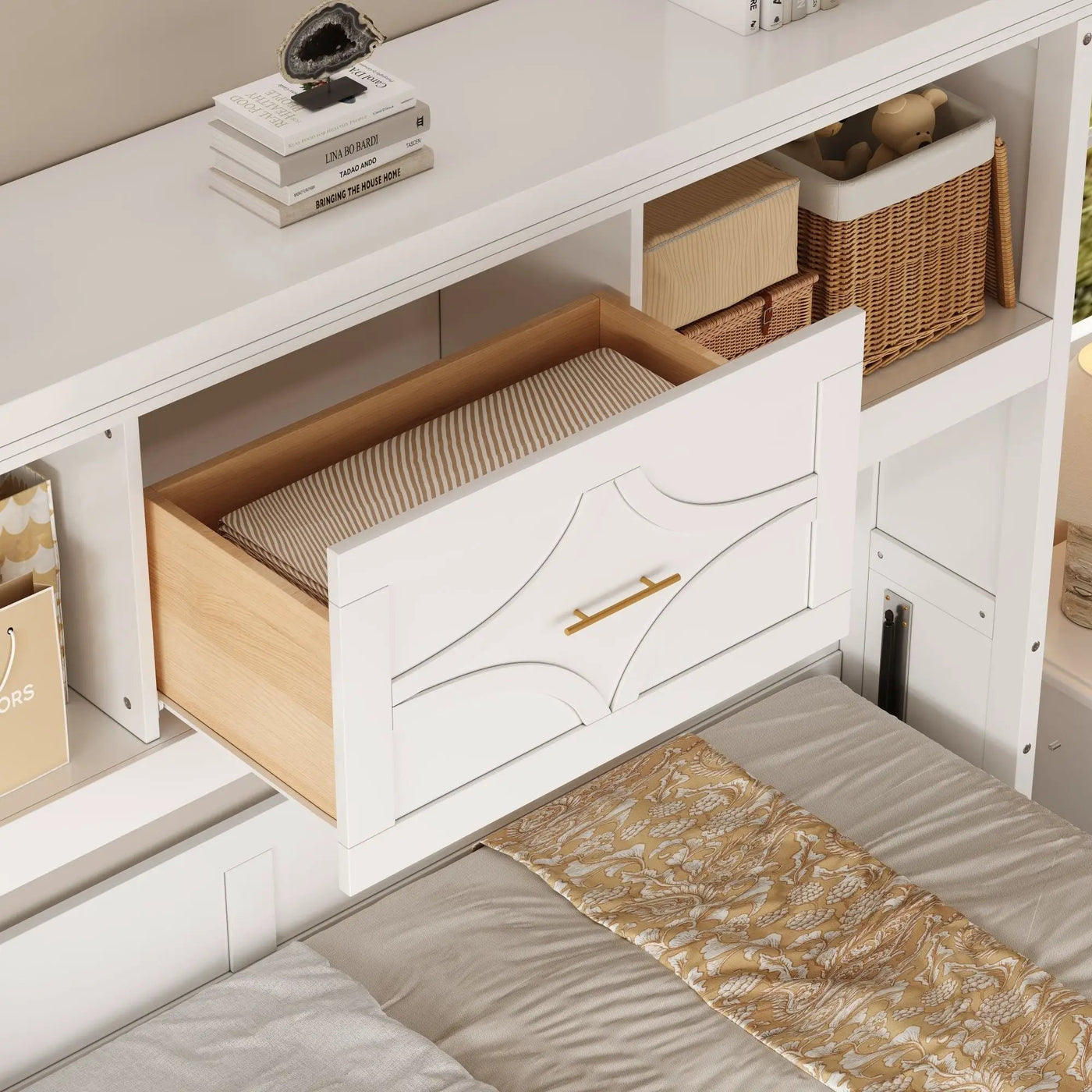 Murphy Bed With Charging Station And Drawer by Unique Piece Furniture