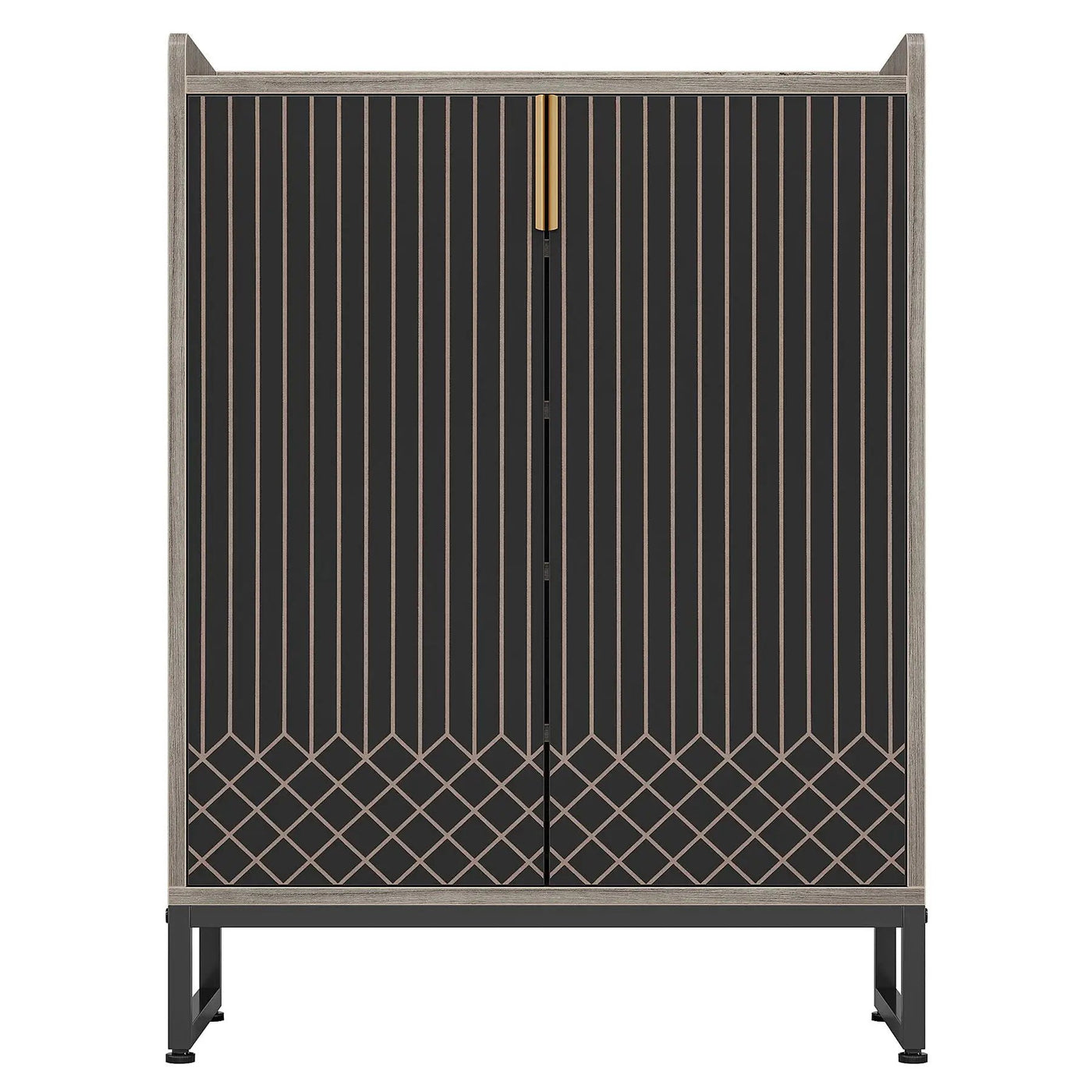 5 Tiers Shoe Storage Organizer With Doors by HouseOfZazla
