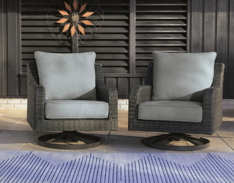 Elite Park - Swivel Lounge w/ Cushion - Gray by Unique Piece Furniture