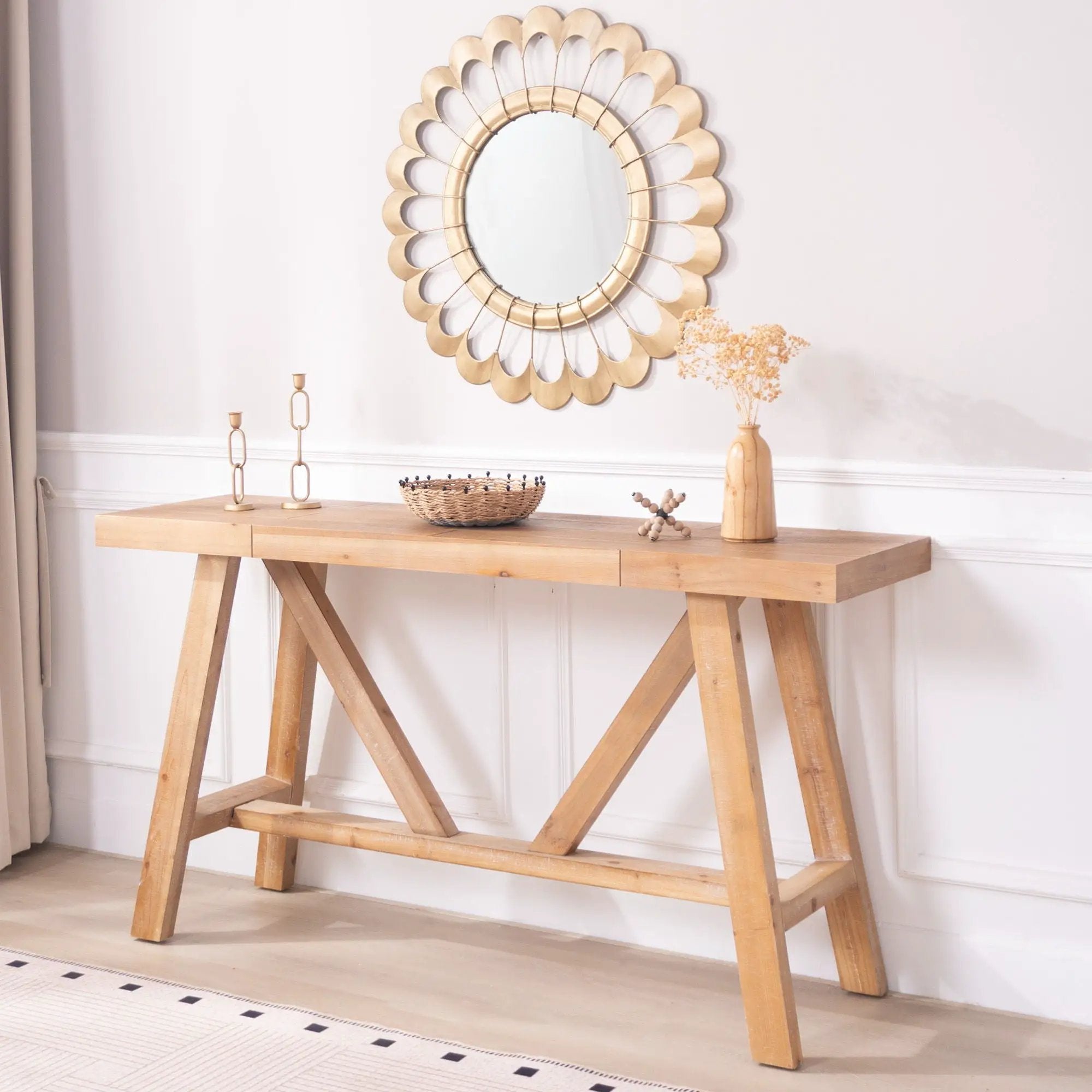 A-Frame Console Table - Natural by Unique Piece Furniture