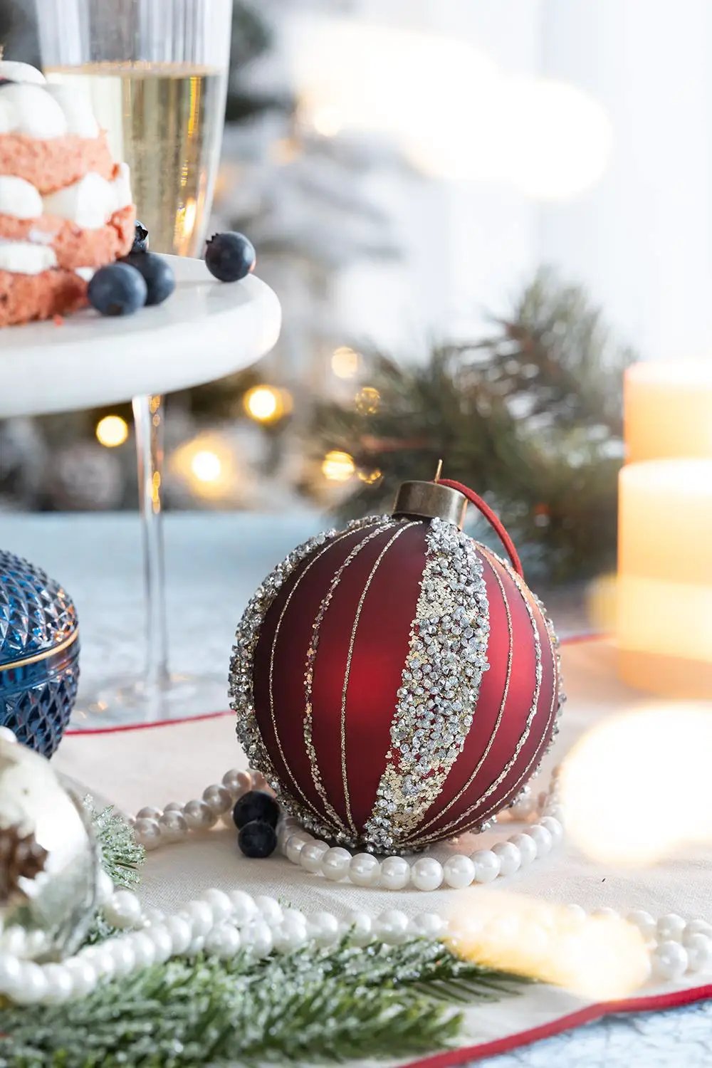 Christmas Ball Ornaments Tree Ornaments For Holiday Party Decorations by HouseOfZazla
