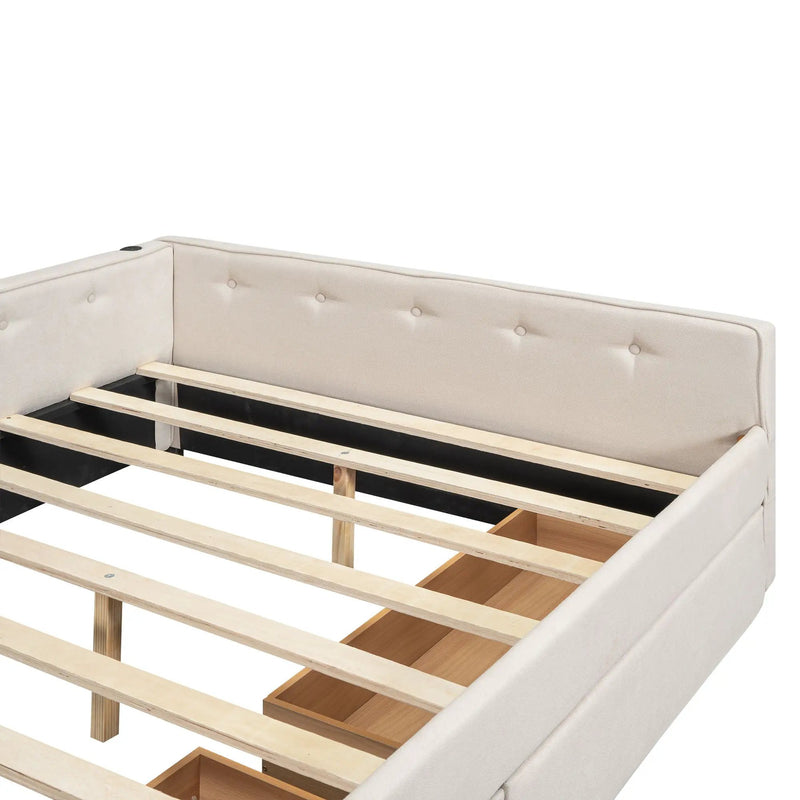 Platform Bed With USB Ports by HouseOfZazla