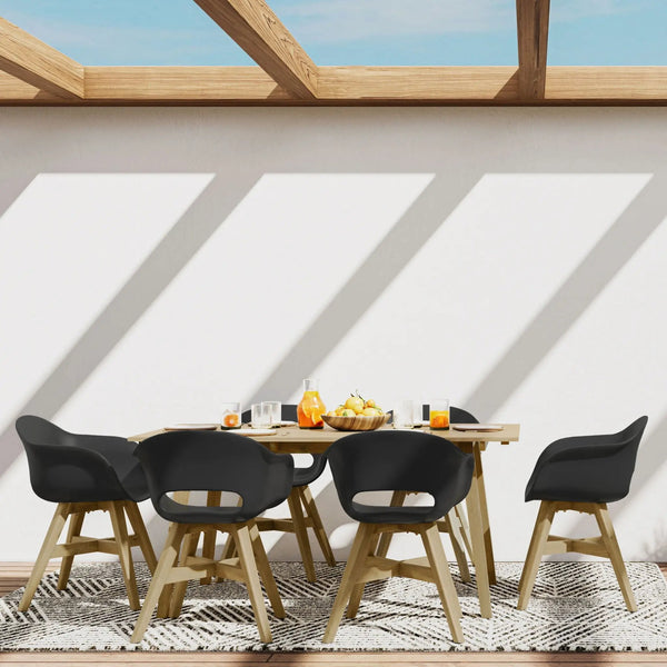 Kona - Outdoor Dining Table - Light Teak, photo 2 of 7