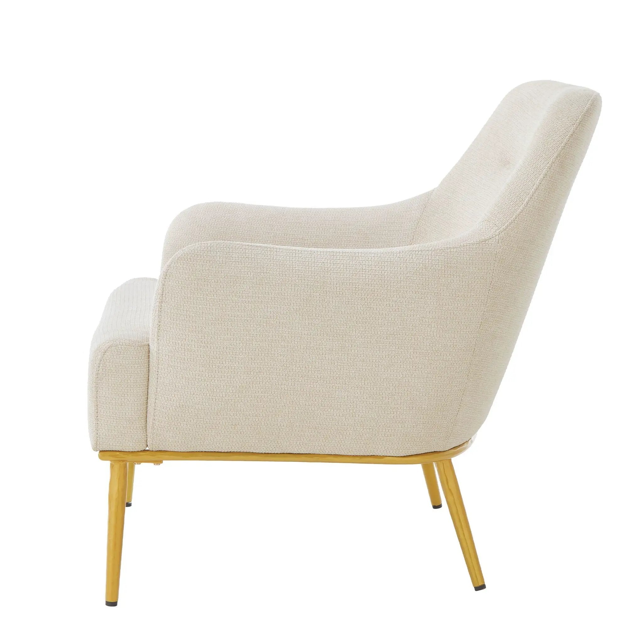 Modern Elegance Accent Chair With Curved Backrest by HouseOfZazla