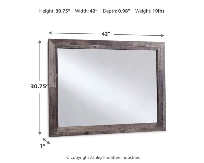 Derekson - Bedroom Mirror - Multi Gray by Unique Piece Furniture