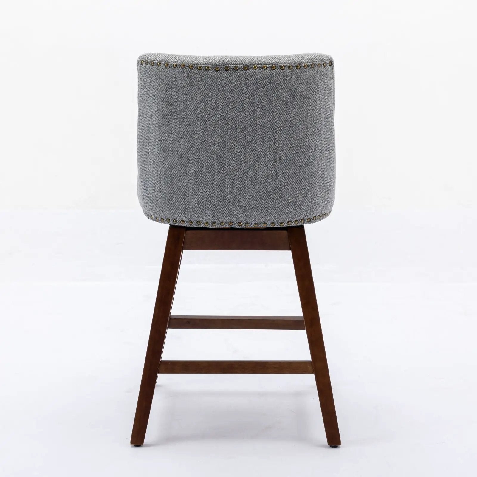 Counter Height Swivel Barstools, 26'' H Seat Height Upholstered Bar Stools (Set of 2), Fabric by Unique Piece Furniture