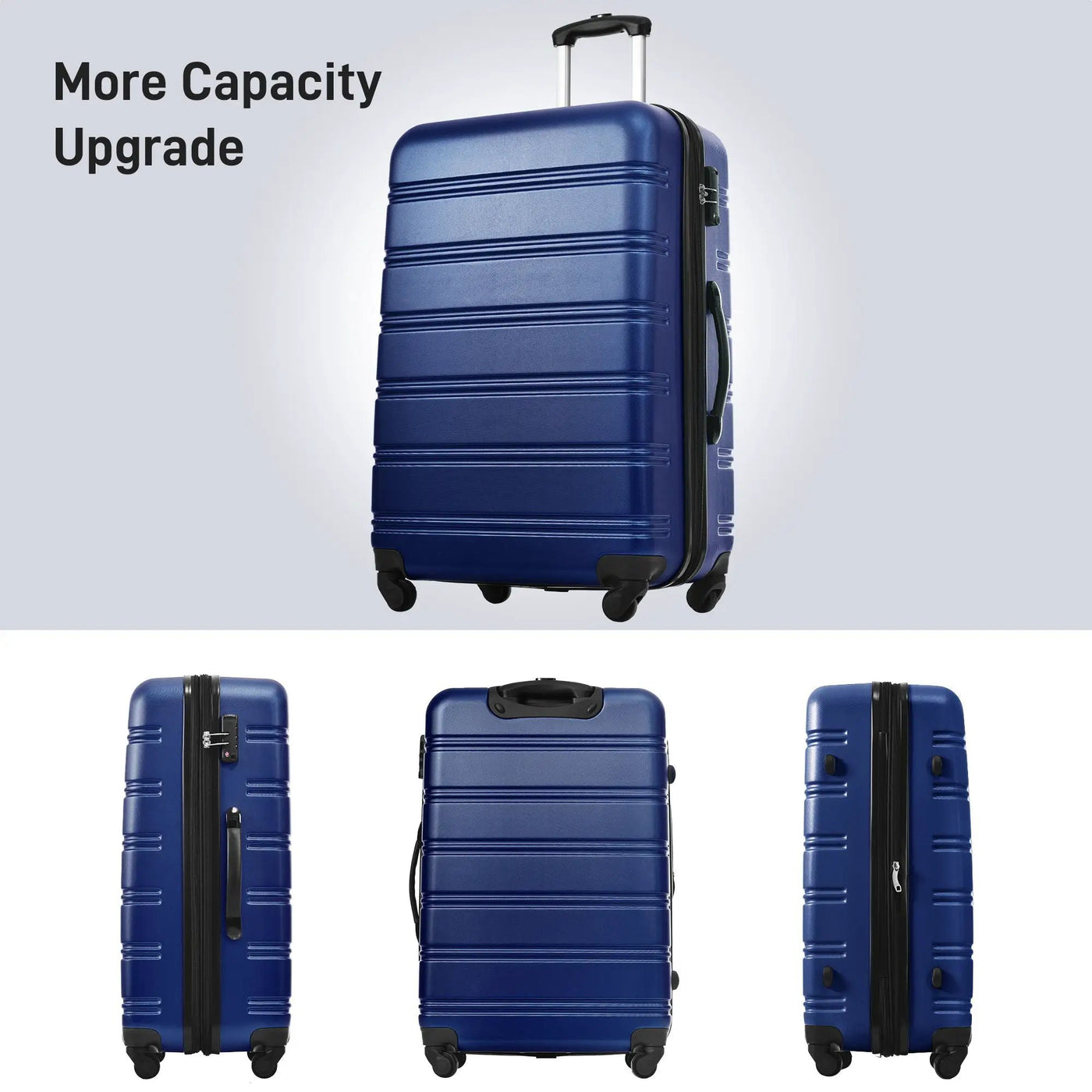 3 Piece Luggage Set Hardside Spinner Suitcase With Tsa Lock 20" 24" 28" Available by HouseOfZazla