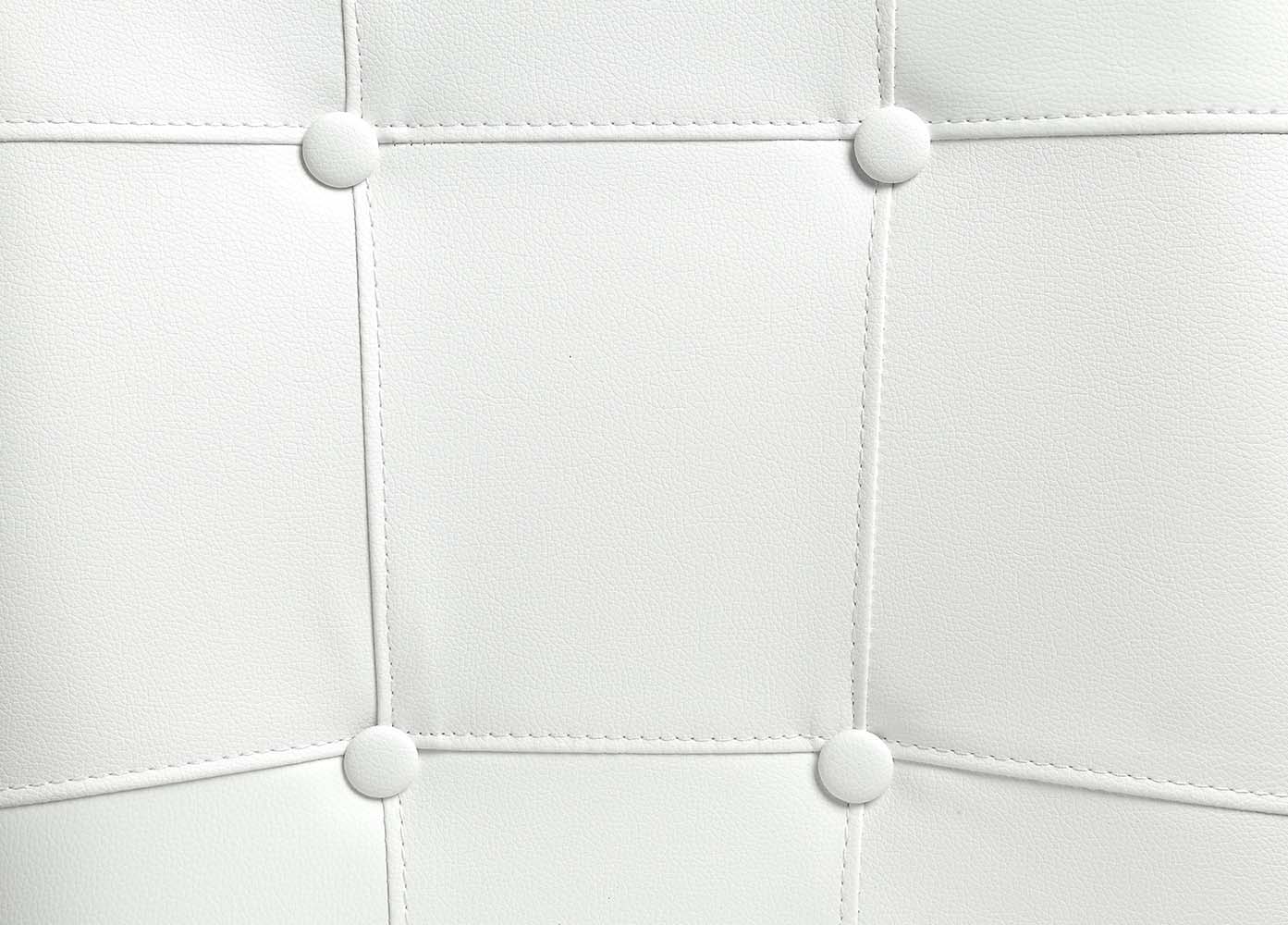 Hussein - Side Chair (Set of 2) - White Synthetic Leather & Black by Unique Piece Furniture