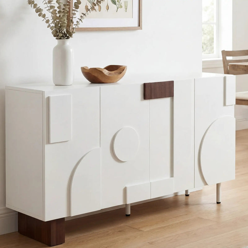 Modern White Sideboard by HouseOfZazla