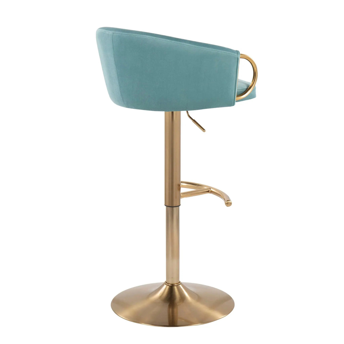 Claire - Contemporary / Glam Adjustable Bar Stool (Set of 2) by HouseOfZazla