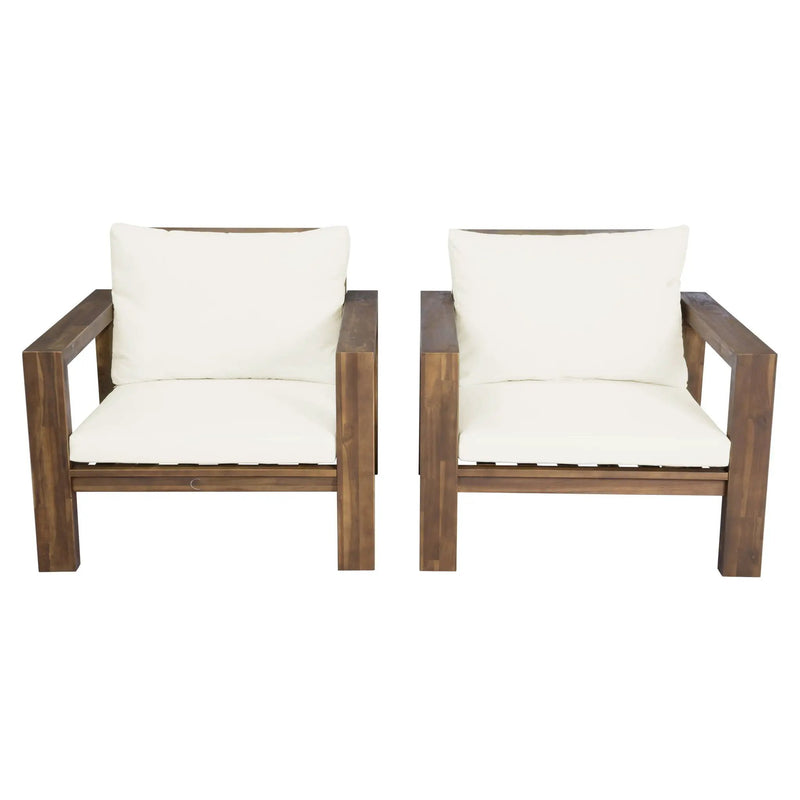 Stylish Outdoor Chair Set With Cushions For Garden (Set of 2) by HouseOfZazla