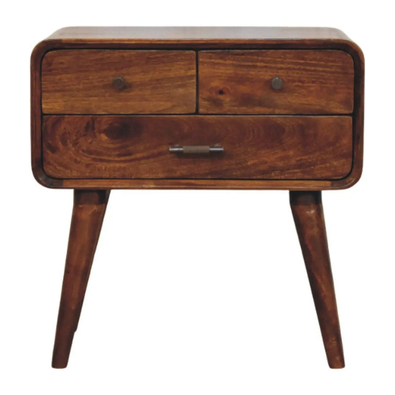 Avora - 3 Drawer Nightstand - Brown by Unique Piece Furniture