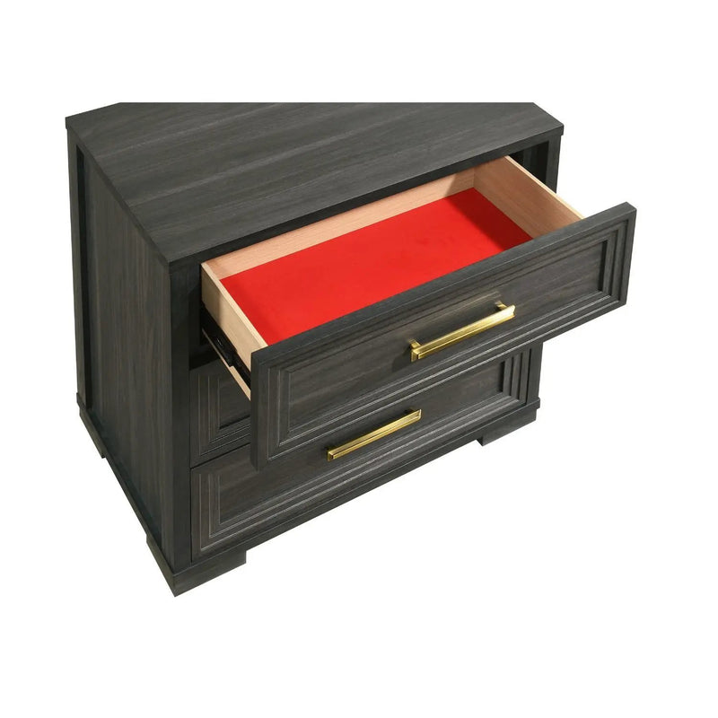 Colorado - Nightstand - Charcoal by HouseOfZazla