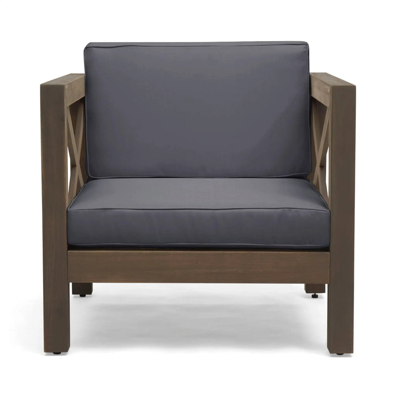 Brava Mid-Century Modern Club Chair with Water Resistant Cushions by HouseOfZazla