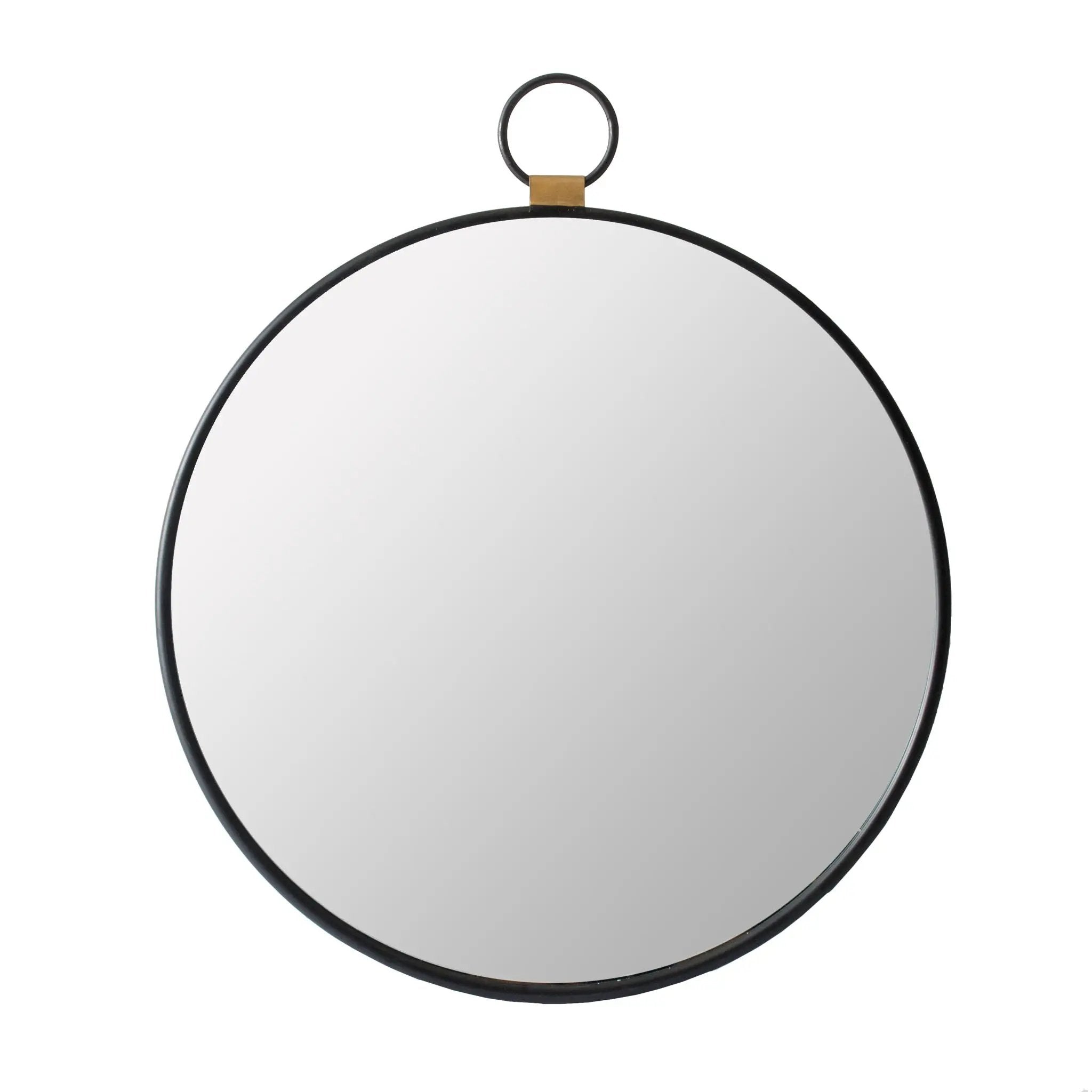 Wall Mirror With Frame, Contemporary Minimalist Accent Mirror For Living Room, Foyer, Entryway, Bedroom - Black by Unique Piece Furniture