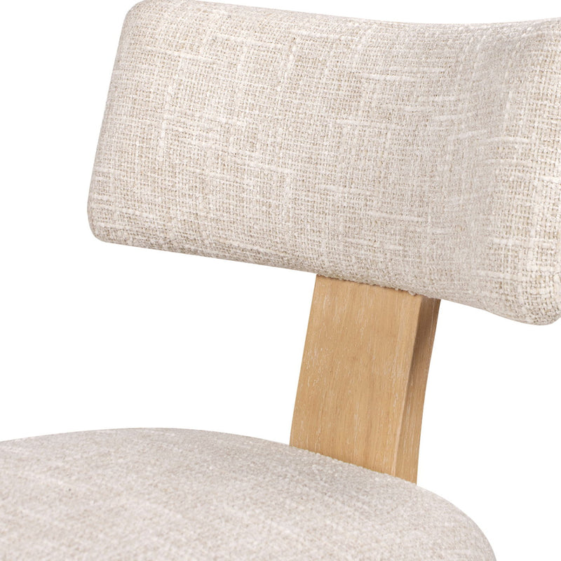 Louise - Split Back Upholstered Dining Side Chair (Set of 2) - Travertine Beige by HouseOfZazla
