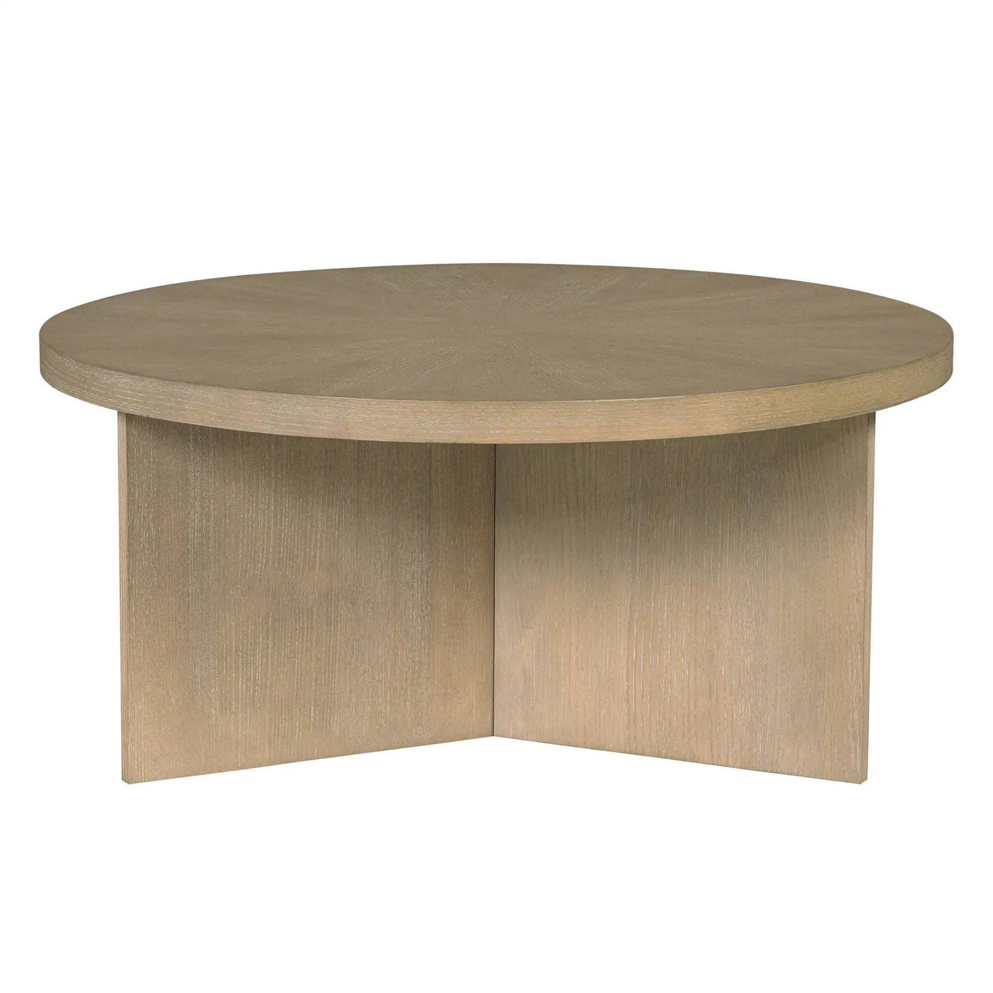 Round Coffee Table With Solid Veneer Top by HouseOfZazla