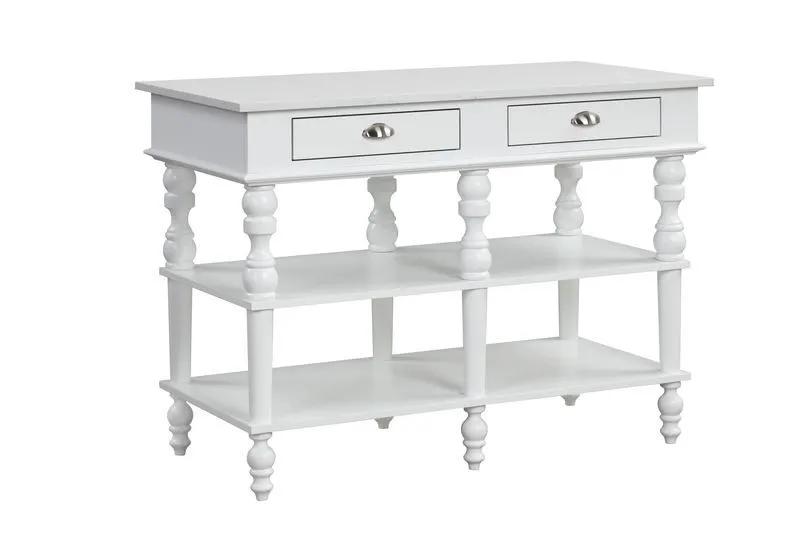 Rorratt - Kitchen Island - Marble Top & White by Unique Piece Furniture