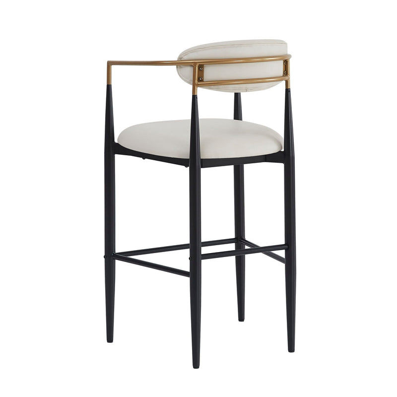 Upholstered Barstools With Back For Kitchen (Set of 2) by HouseOfZazla