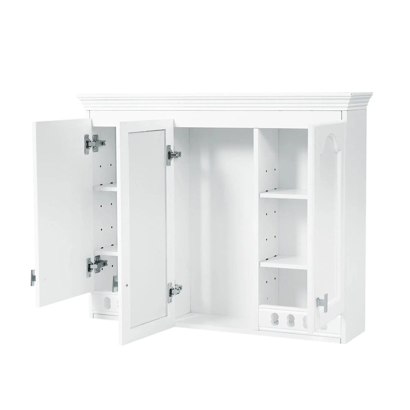 Wall Mount Mirror Cabinet With Adjustable Shelves, Soft Closing Hinges by HouseOfZazla