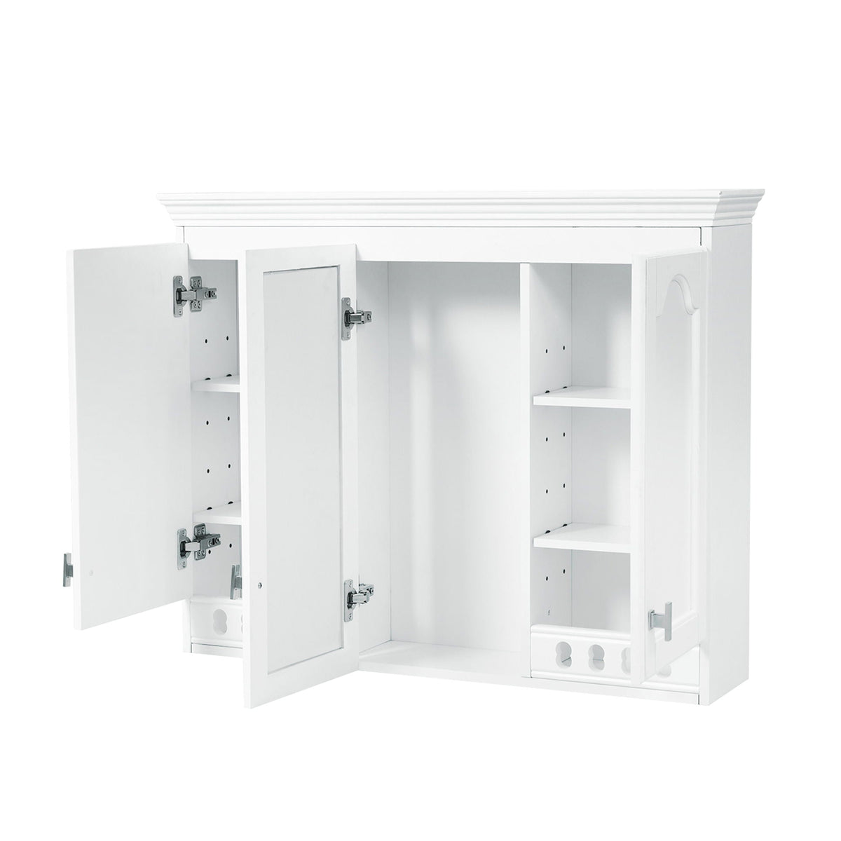 Wall Mount Mirror Cabinet with Adjustable Shelves - Soft Close - White or Blue, photo 2 of 29