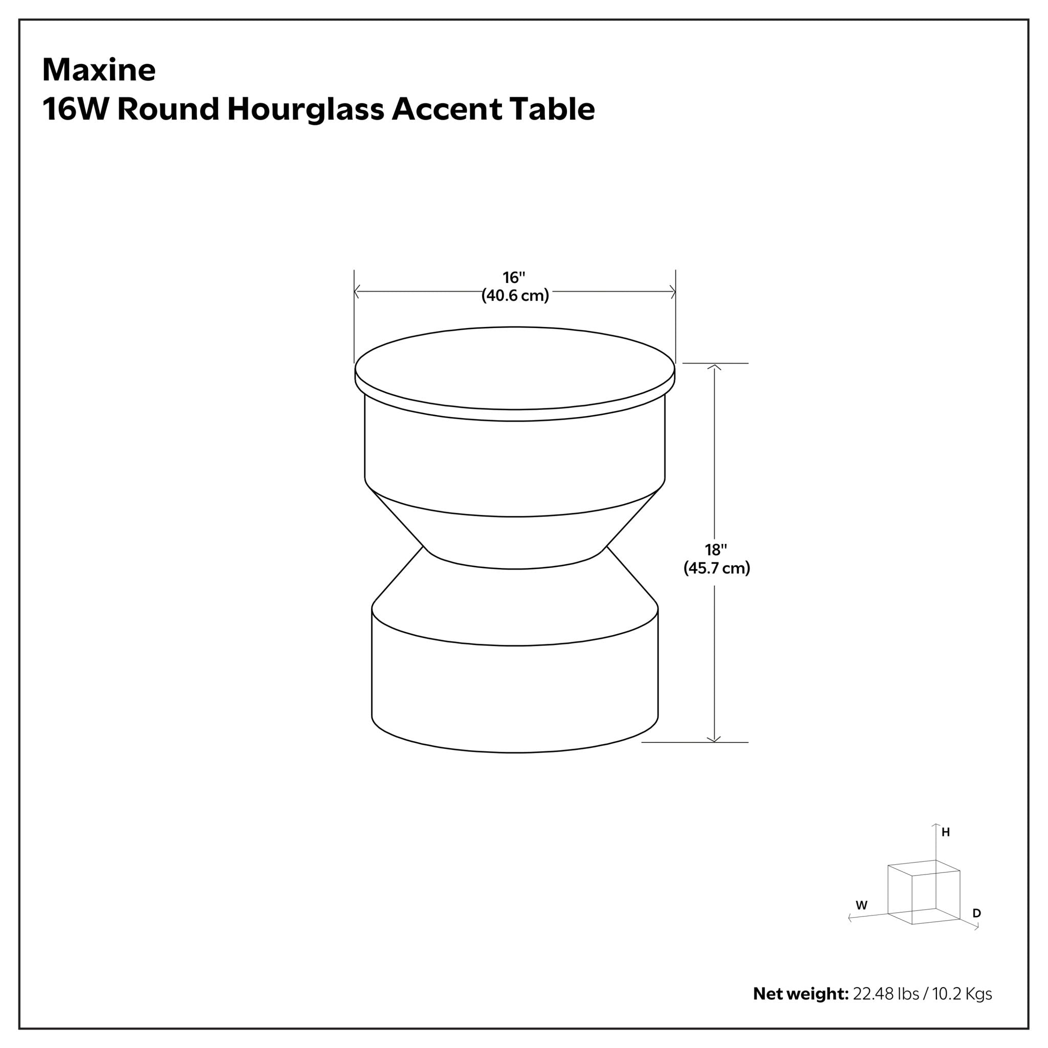 Maxine - Side Table - Black White by HouseOfZazla