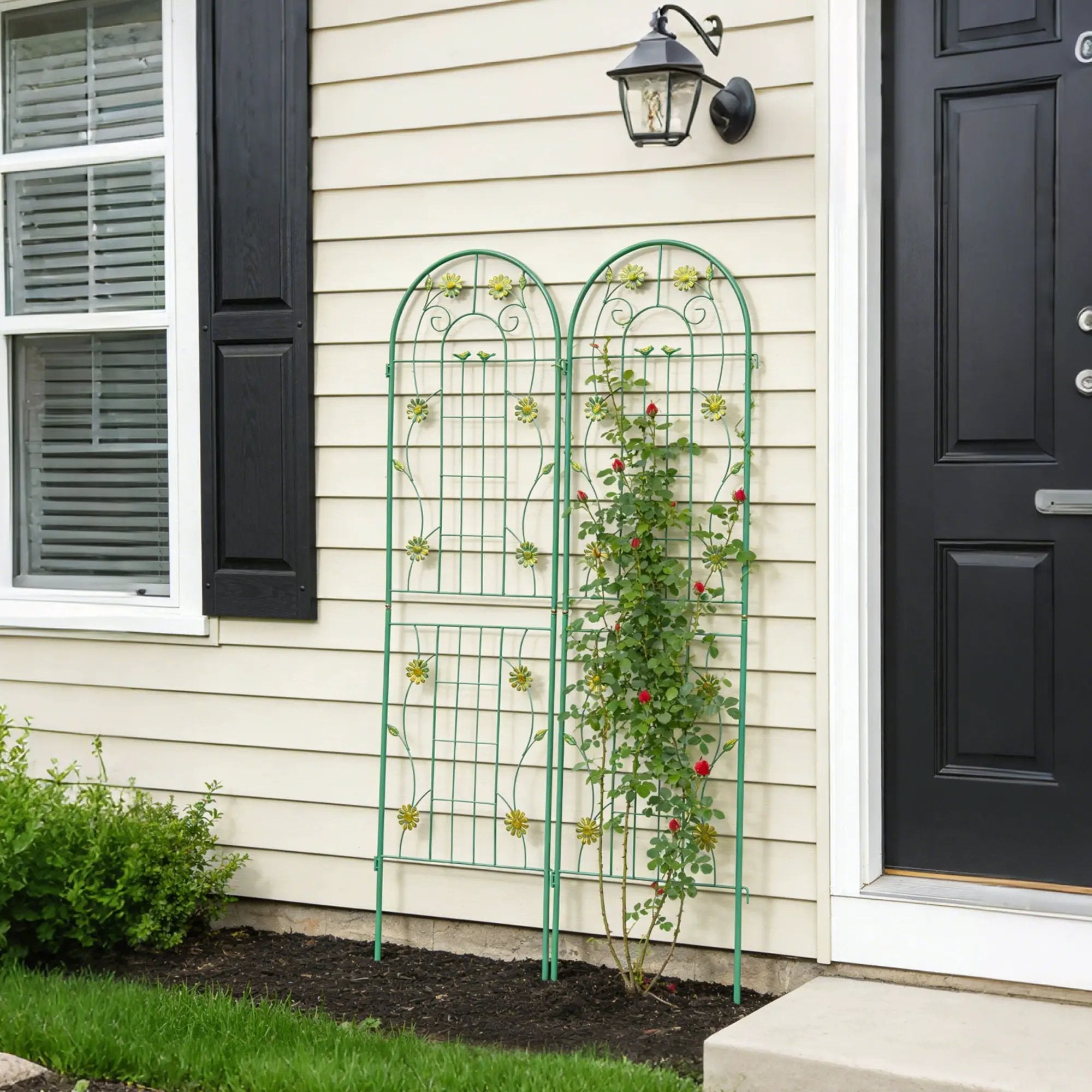Metal Garden Trellis Rustproof Trellis For Climbing Plant Outdoor Flower Support by Unique Piece Furniture