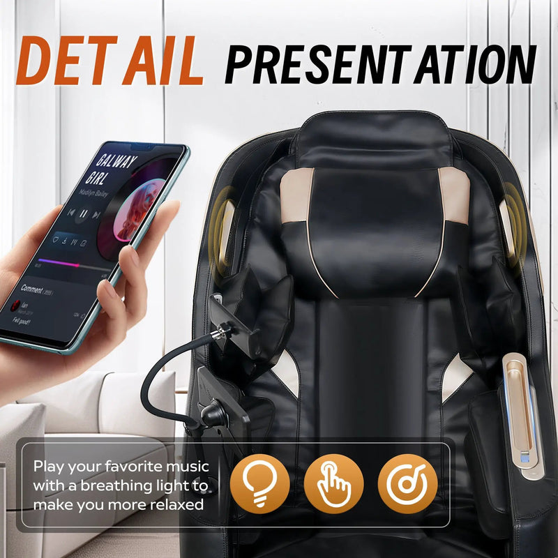 Massage Chair with Bluetooth Connectivity and Speakers by HouseOfZazla