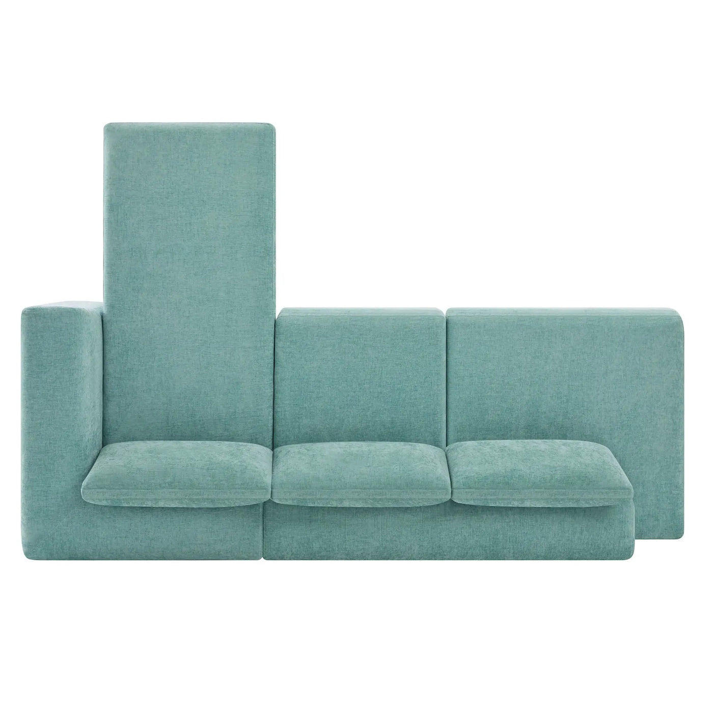 L-Shaped Modular Sofa With Double Layer Cushion by HouseOfZazla