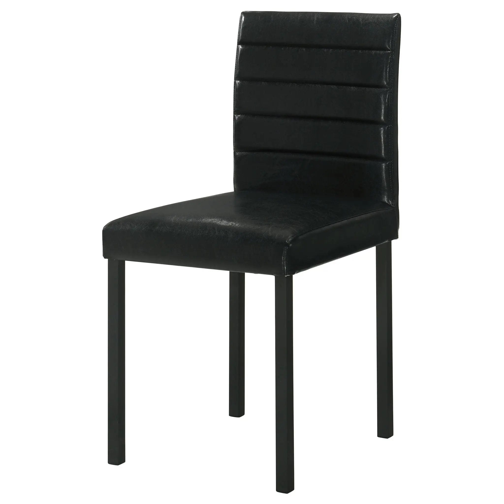 Garza Upholstered Dining Side Chair Black (Set of 4) by Unique Piece Furniture
