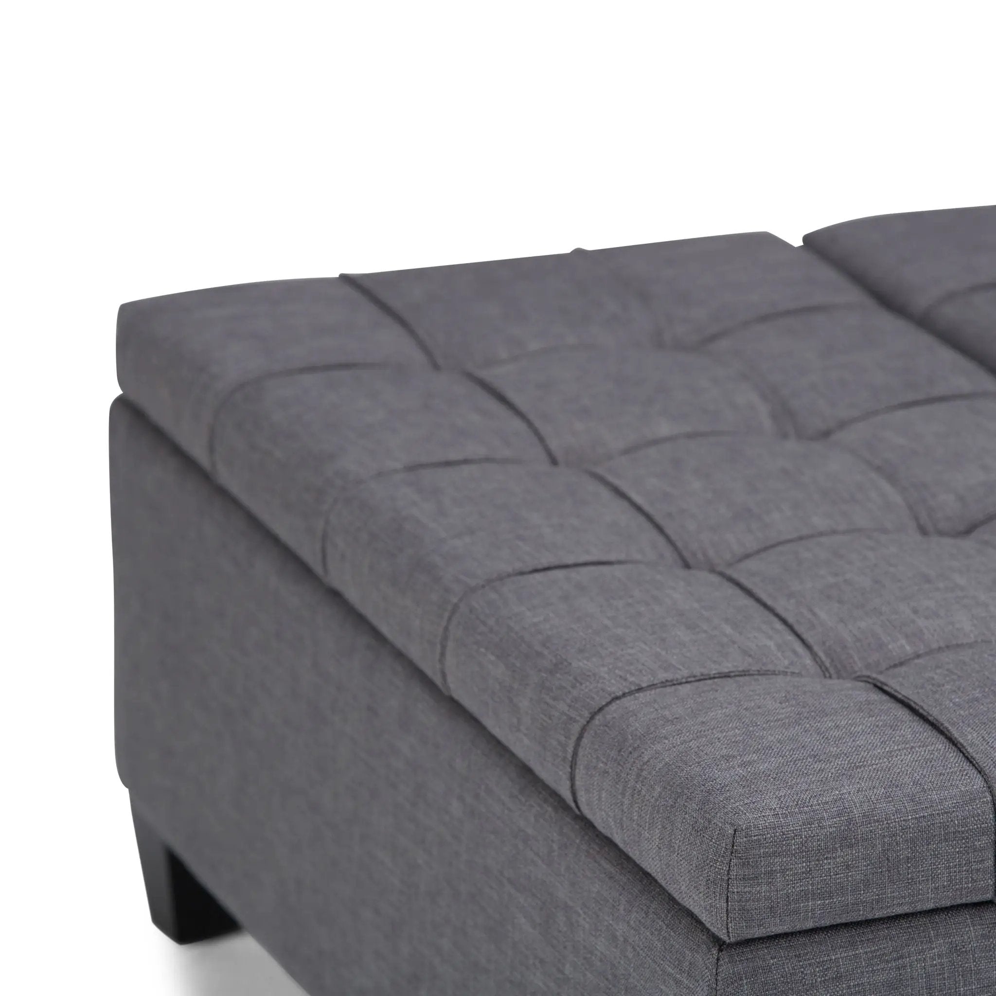 Harrison - Upholstered Coffee Table Storage Ottoman by HouseOfZazla