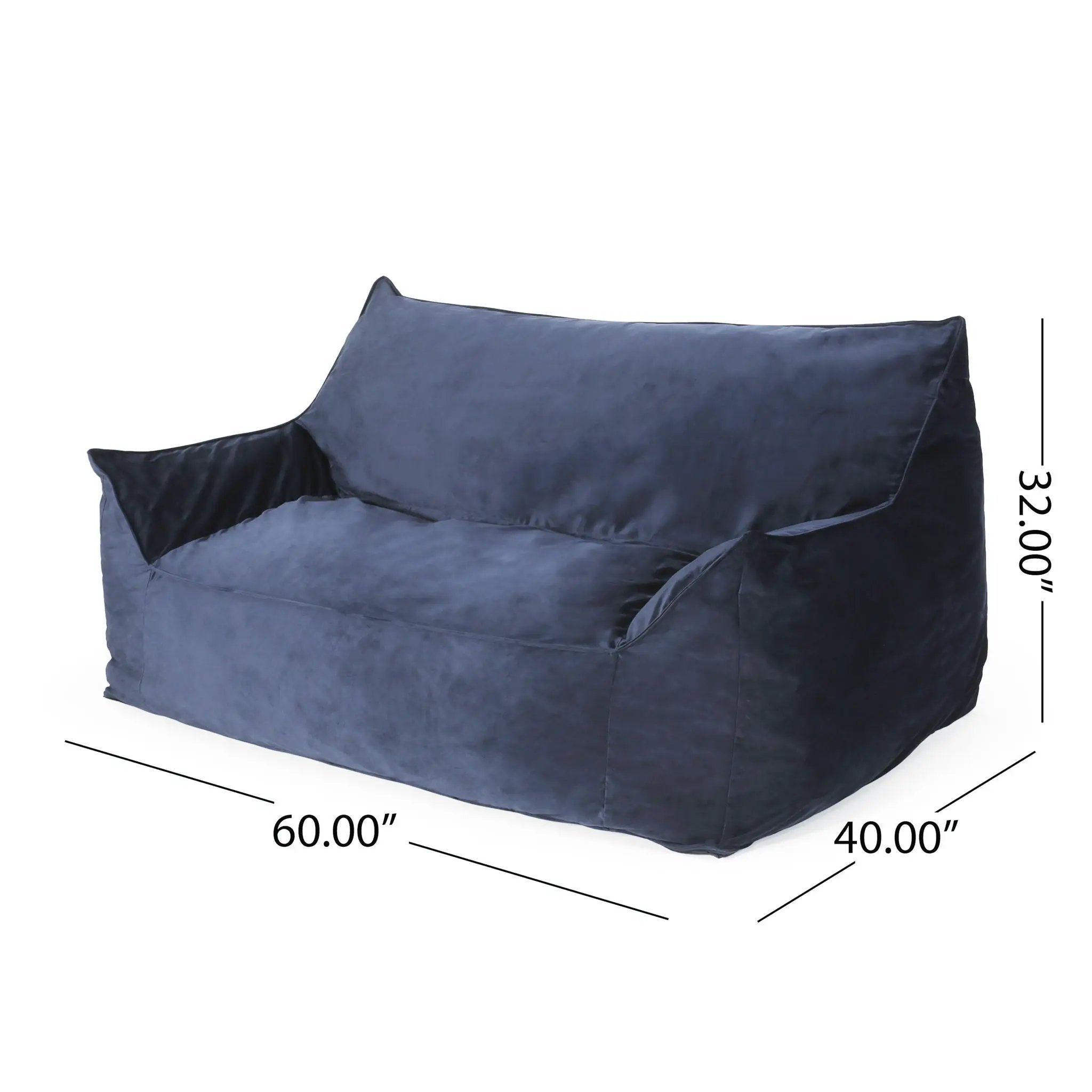 Fila - een Oversized Seater Bean Bag Chair With Armrests by Unique Piece Furniture