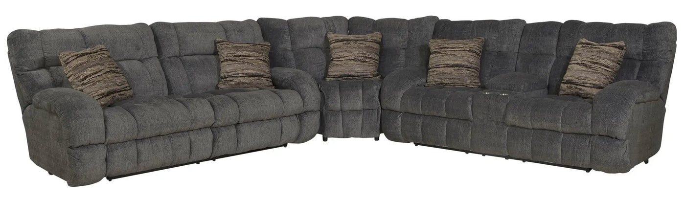 Ashland - Reclining Sectional With 4 Lay Flat Reclining Seats by Unique Piece Furniture