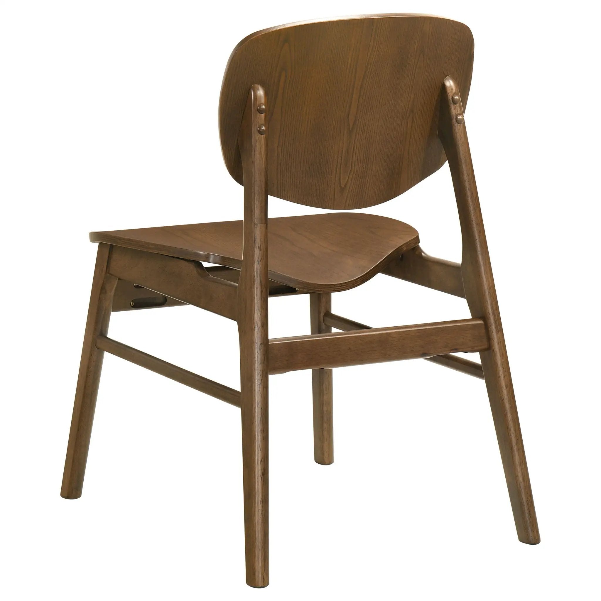 Benford Dining Side Chair Wood Seat Dark Brown (Set of 2) by Unique Piece Furniture