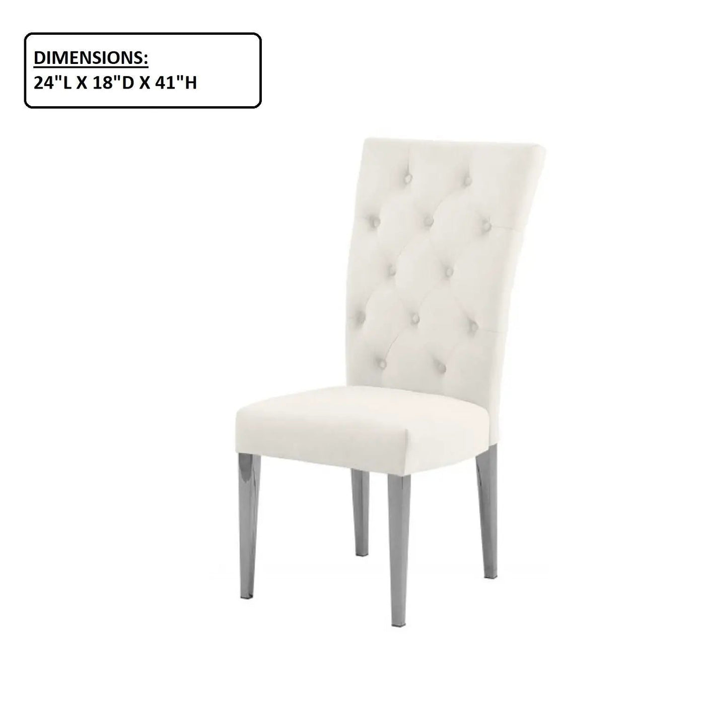 Modern Upholstered Tufted Dining Chair (Set of 2) by HouseOfZazla