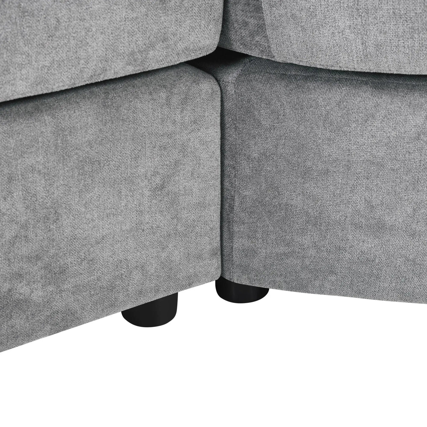 Modern 3 Seater Upholstered Sofa With Curved Design by HouseOfZazla