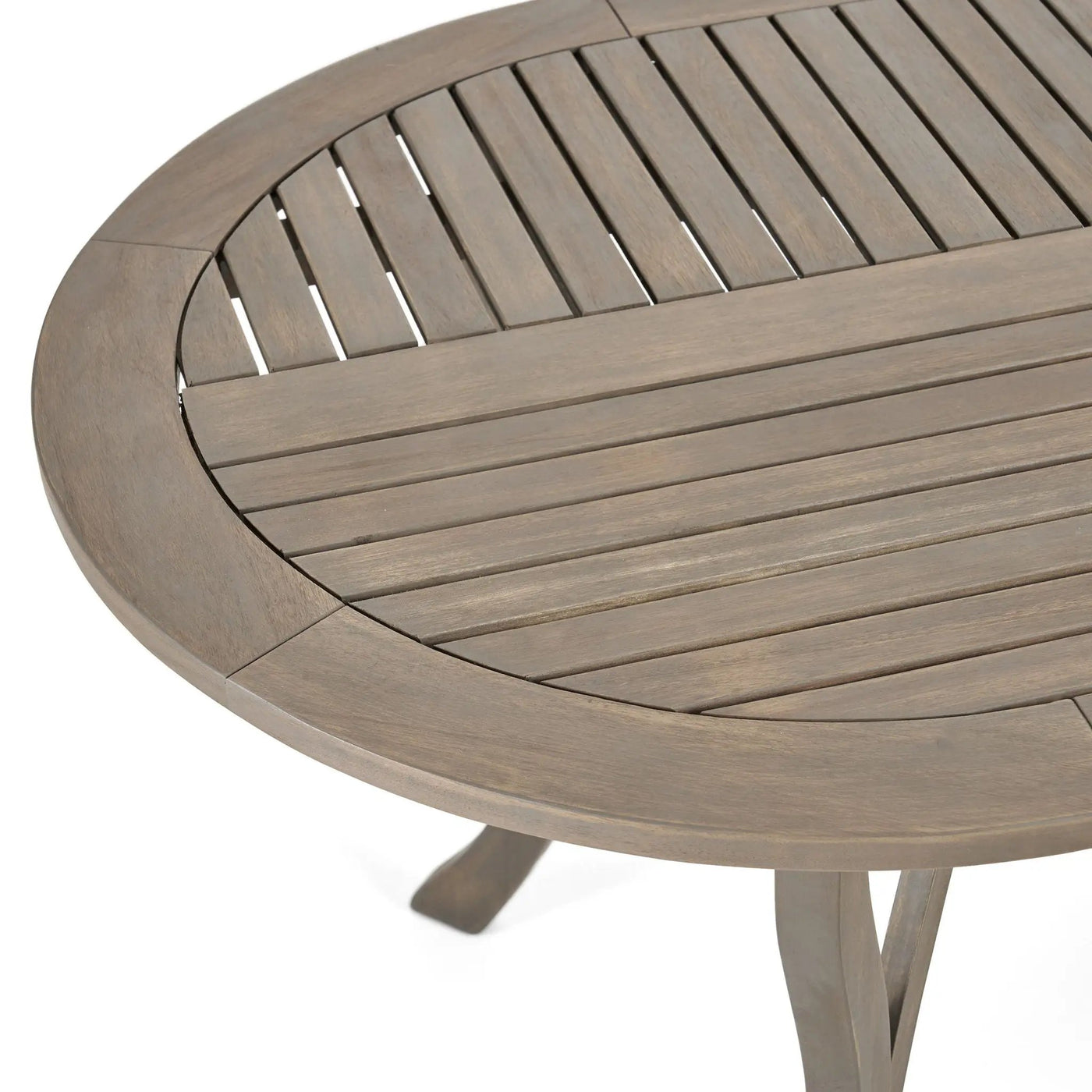 Outdoor Table With Smooth Lines, Slat Top by HouseOfZazla