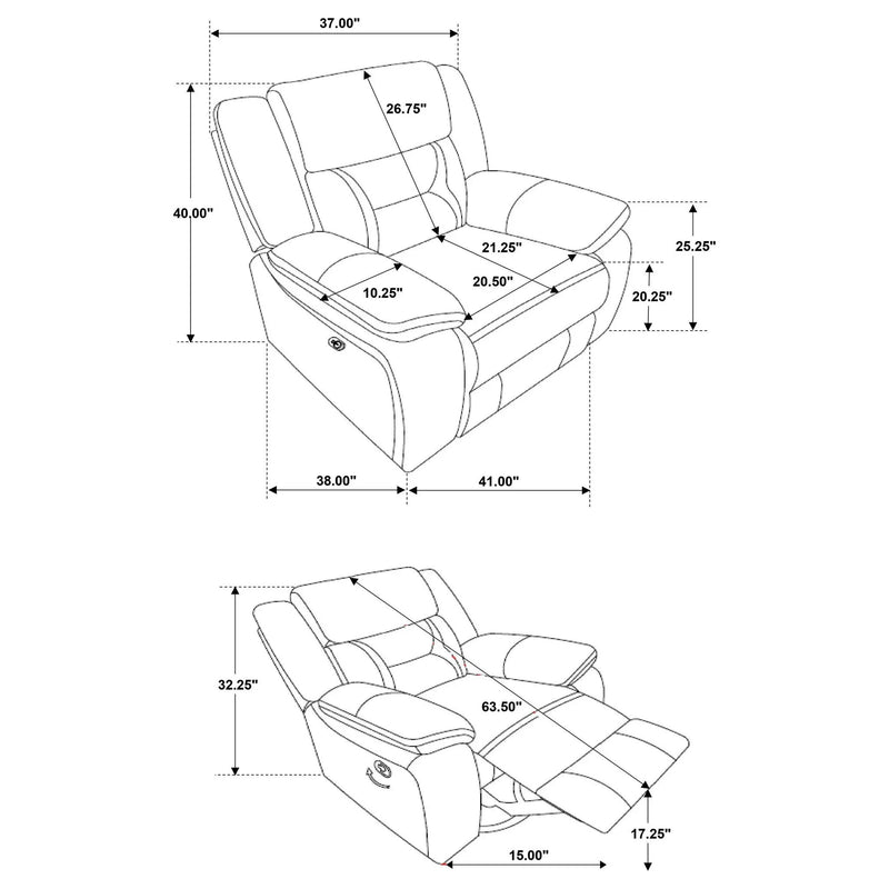 Greer Upholstered Swivel Glider Recliner Chair Taupe by Unique Piece Furniture