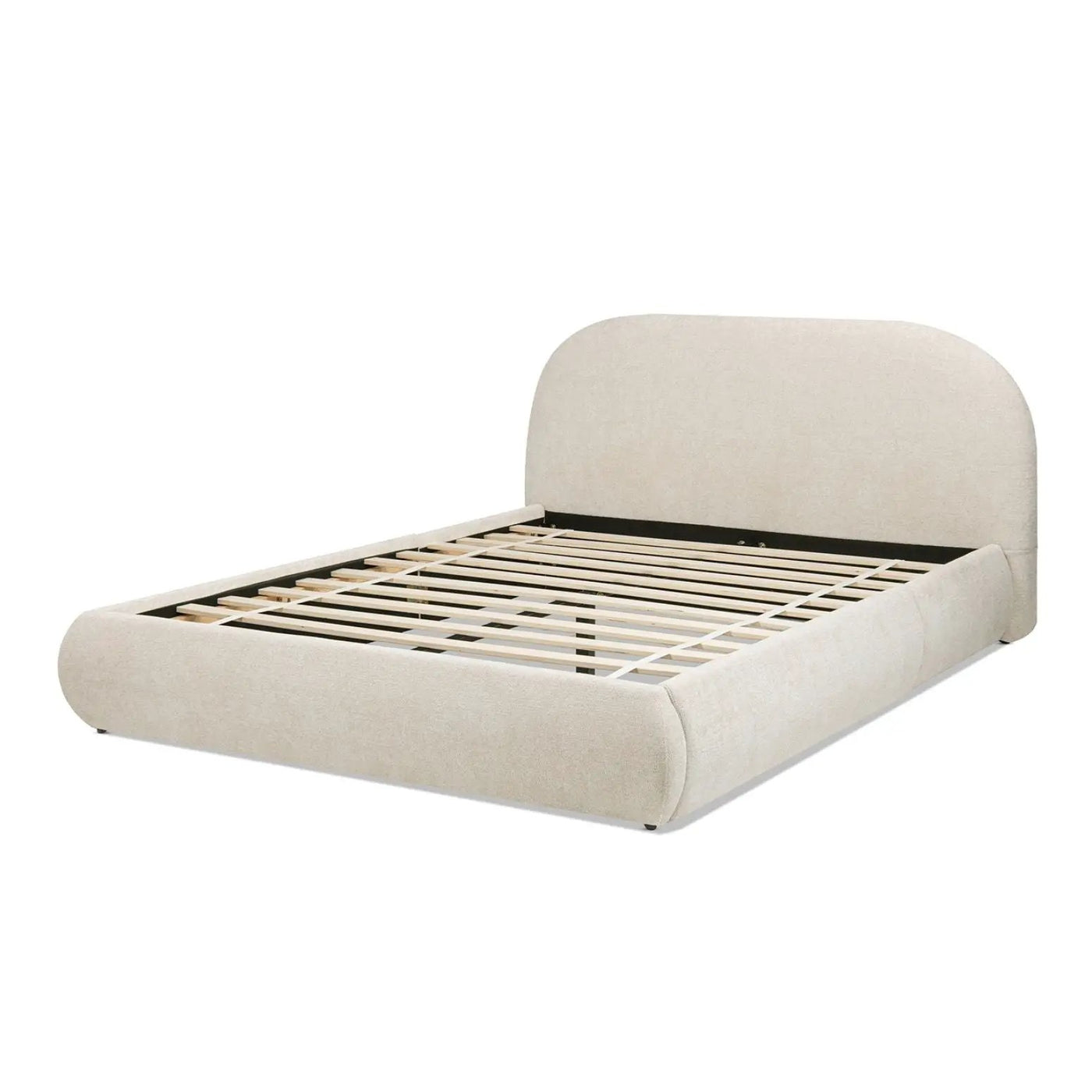 Archie Puffy Grounded - Upholstered Platform Bed by HouseOfZazla