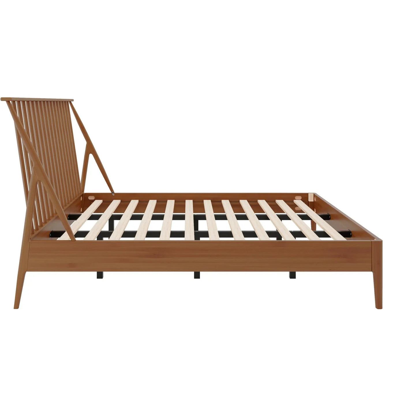 Bohemian Platform Bed With Tall Headboard by HouseOfZazla
