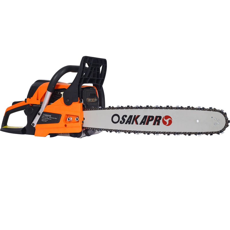 58Cc Gasoline Chainsaw 20" For Tree And Wood Cutting Epa Compliant - Orange by HouseOfZazla