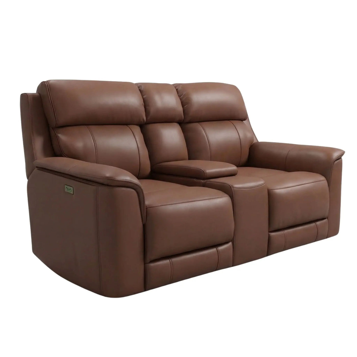 Oslo - Dual Power Reclining Loveseat With Console by Unique Piece Furniture