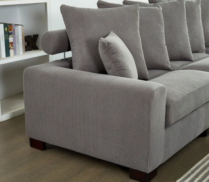 5 Seater Oversized Convertible L & U Shaped Couch by Unique Piece Furniture