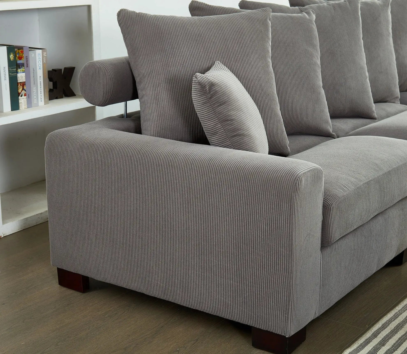 5 Seater Oversized Convertible L & U Shaped Couch by HouseOfZazla