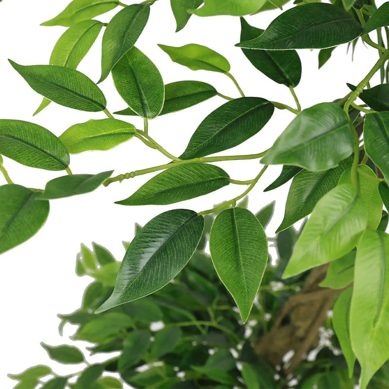 Artificial Ficus Tree With Pot For Home Decor Indoor Plant - Green by Unique Piece Furniture
